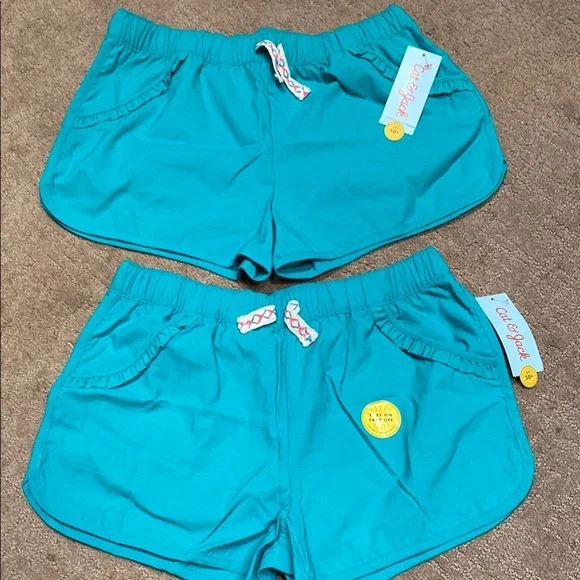 Size 14/16 Teal Blue Swim Athletic Shorts Drawstring Waistband Bundle - Picture 1 of 7